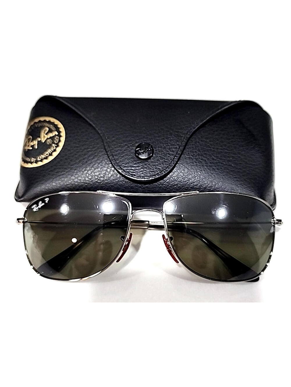 Ray Ban RB3543 003/5J Gunmetal Chromance Polarized Sunglasses 59-16 140 w Case